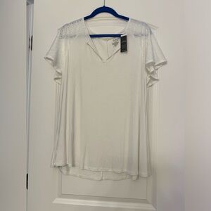 Lane Bryant Swing Tee White